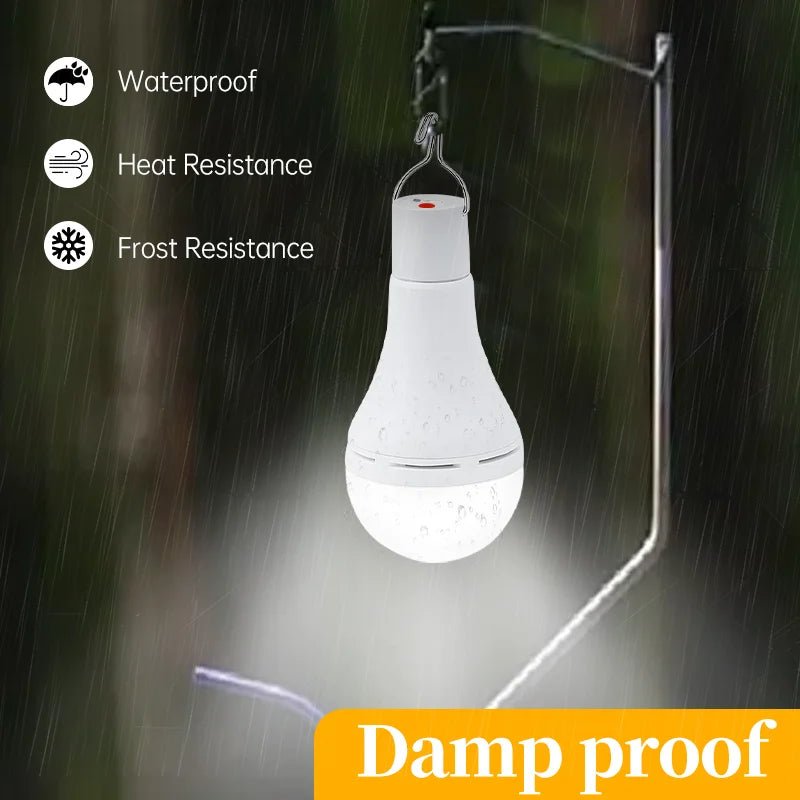 Lampe solaire LED étanche USB - lumière d'urgence intérieure/extérieure - Zone shopping