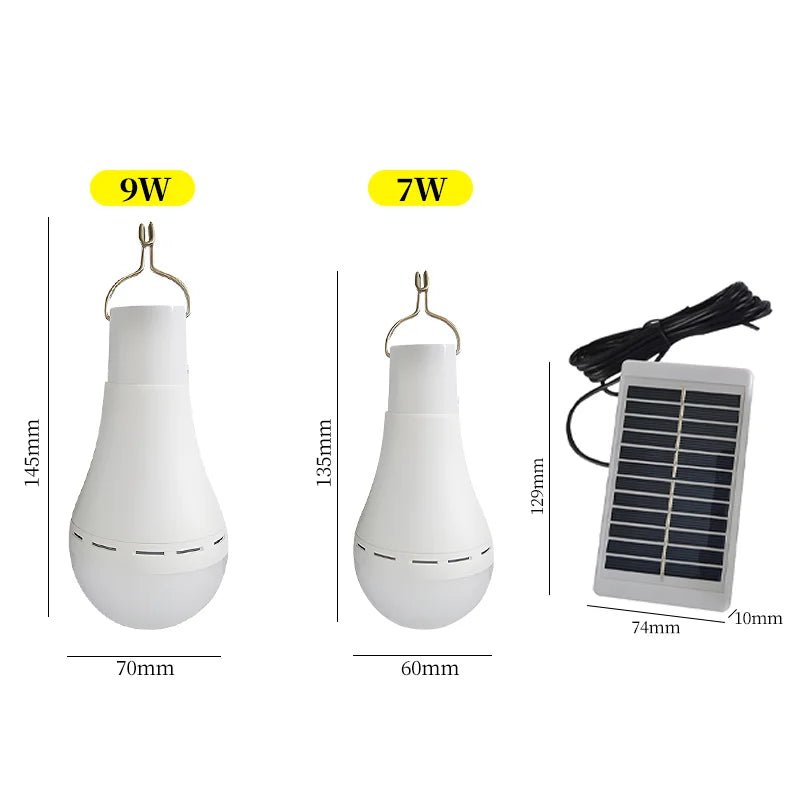 Lampe solaire LED étanche USB - lumière d'urgence intérieure/extérieure - Zone shopping