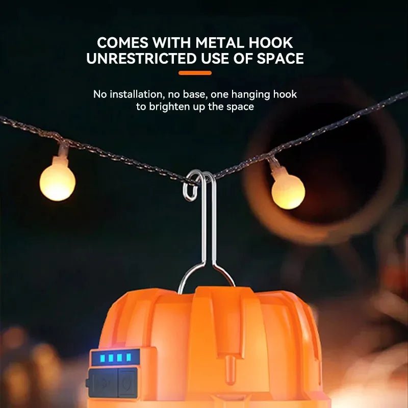 Lanterne LED rechargeable USB pour camping et barbecue, batterie puissante - Zone shopping