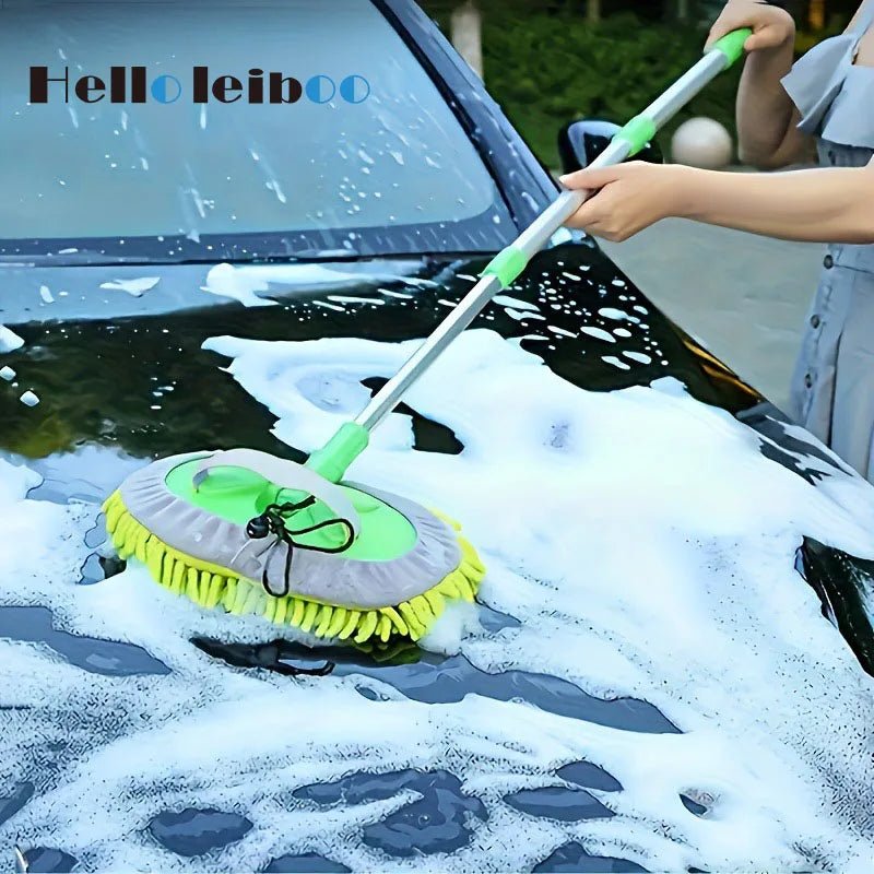 LEIBOO - Brosse de Lavage Voiture Absorbante, Manche Télescopique - Zone shopping