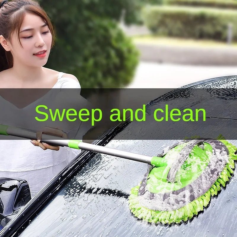 LEIBOO - Brosse de Lavage Voiture Absorbante, Manche Télescopique - Zone shopping