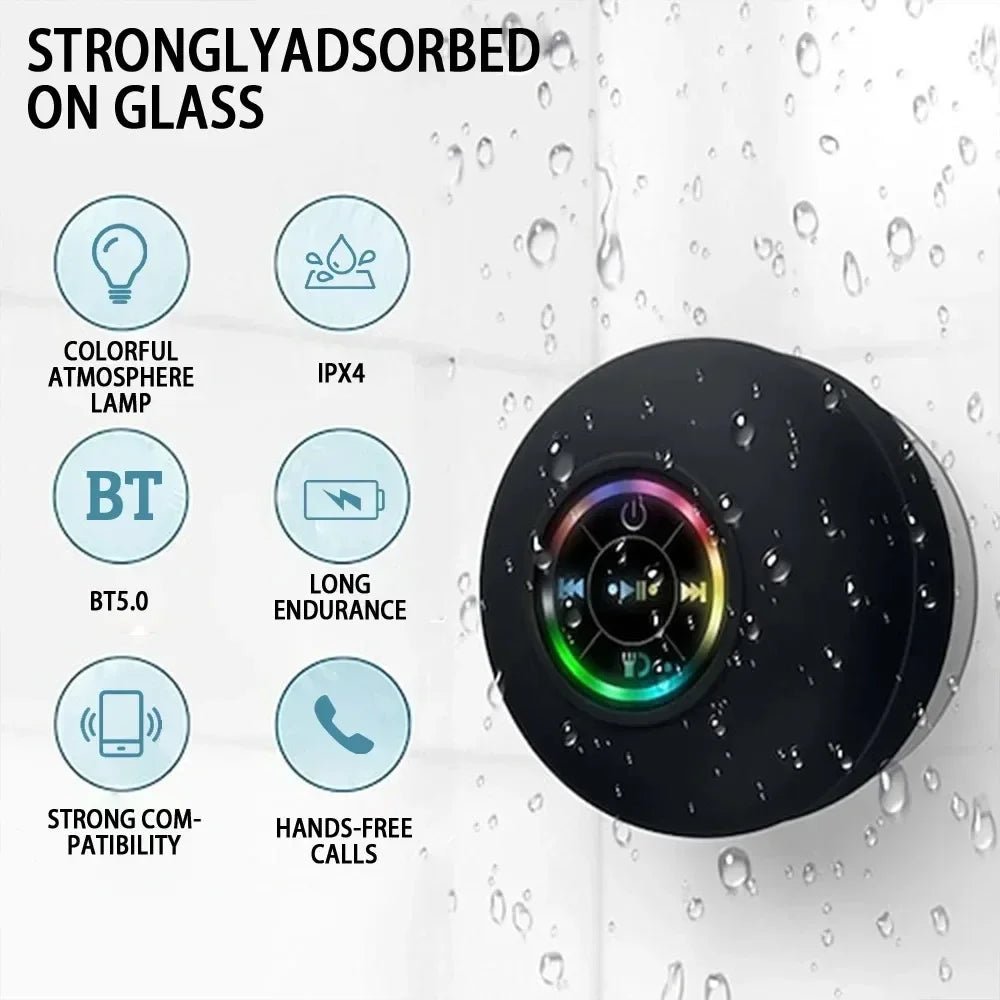 Lumières LED étanches IPX4 avec haut - parleur Bluetooth mural - Zone shopping