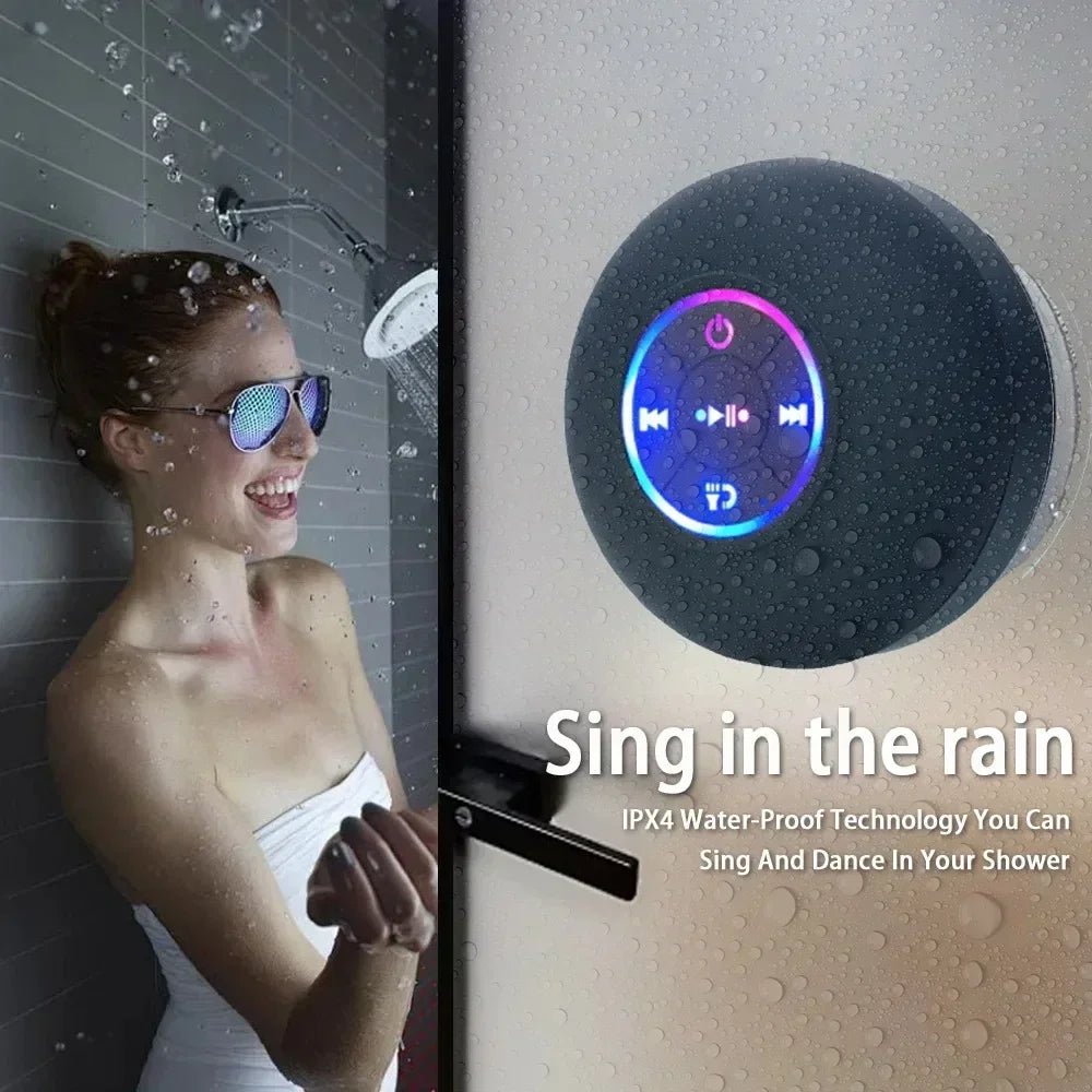 Lumières LED étanches IPX4 avec haut - parleur Bluetooth mural - Zone shopping
