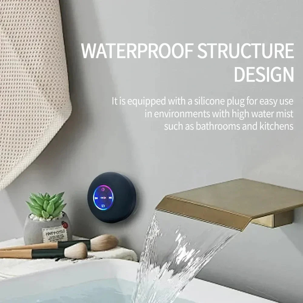 Lumières LED étanches IPX4 avec haut - parleur Bluetooth mural - Zone shopping