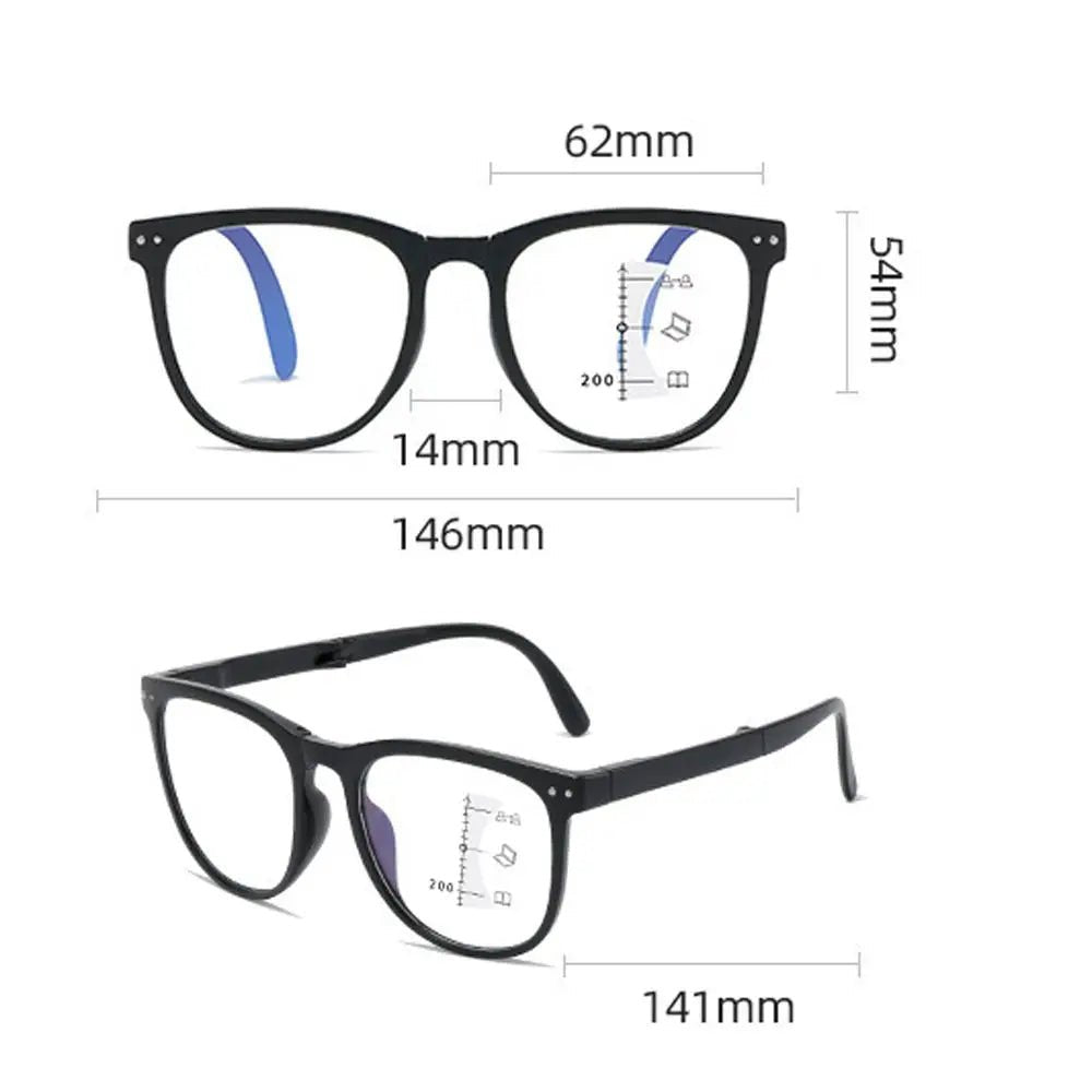 Lunettes de lecture progressives pliantes anti - lumière bleue homme/femme - Zone shopping