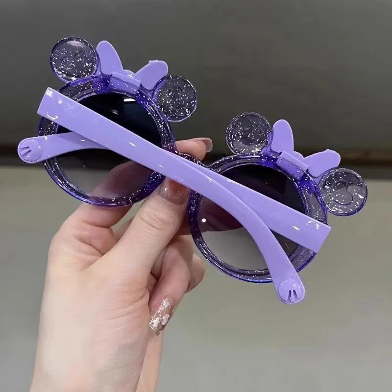Lunettes de soleil brillantes avec nœud cristal pour filles tendance - Zone shopping