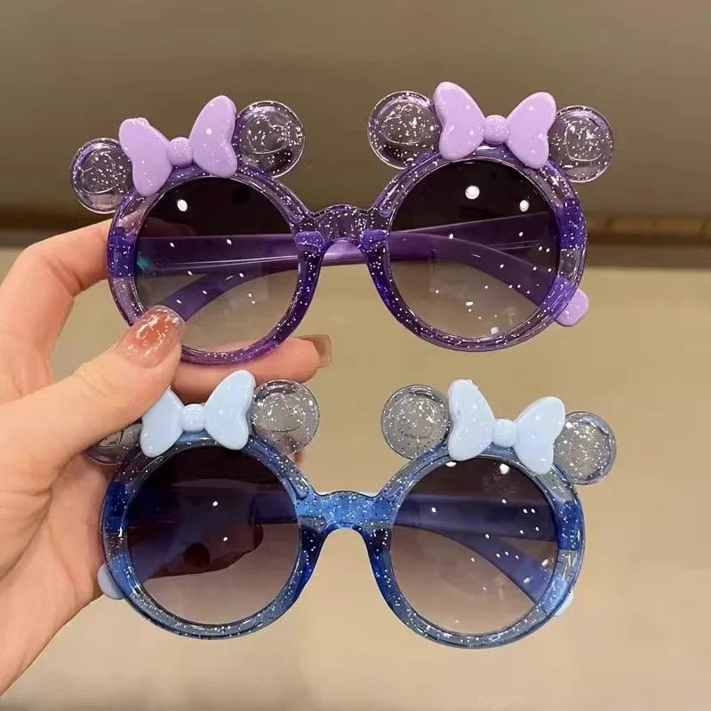 Lunettes de soleil brillantes avec nœud cristal pour filles tendance - Zone shopping