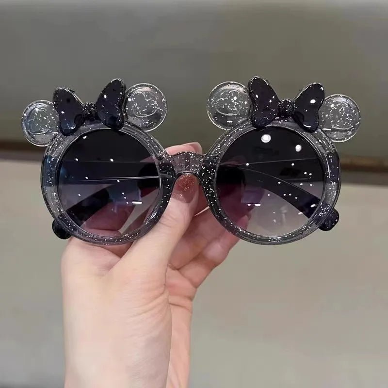 Lunettes de soleil brillantes avec nœud cristal pour filles tendance - Zone shopping