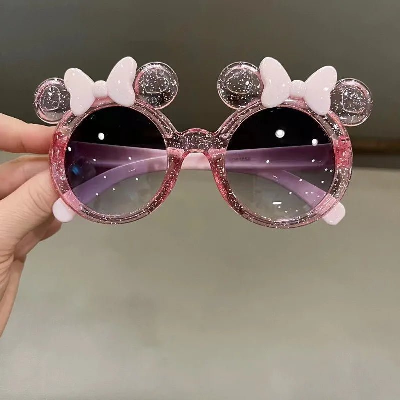 Lunettes de soleil brillantes avec nœud cristal pour filles tendance - Zone shopping