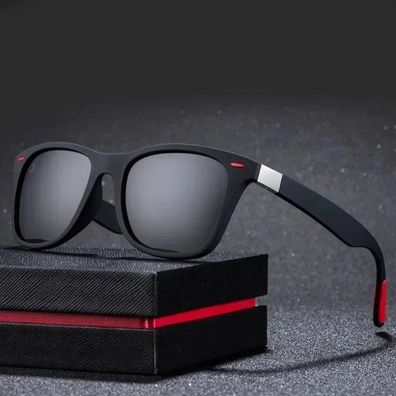 Lunettes de soleil polarisées vintage pour hommes, UV400, mode rétro - Zone shopping