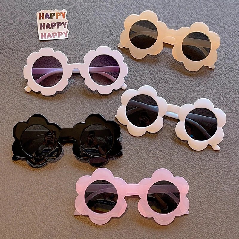 Lunettes de soleil UV400 enfants : rondes, carrées, fleurs, - Zone shopping
