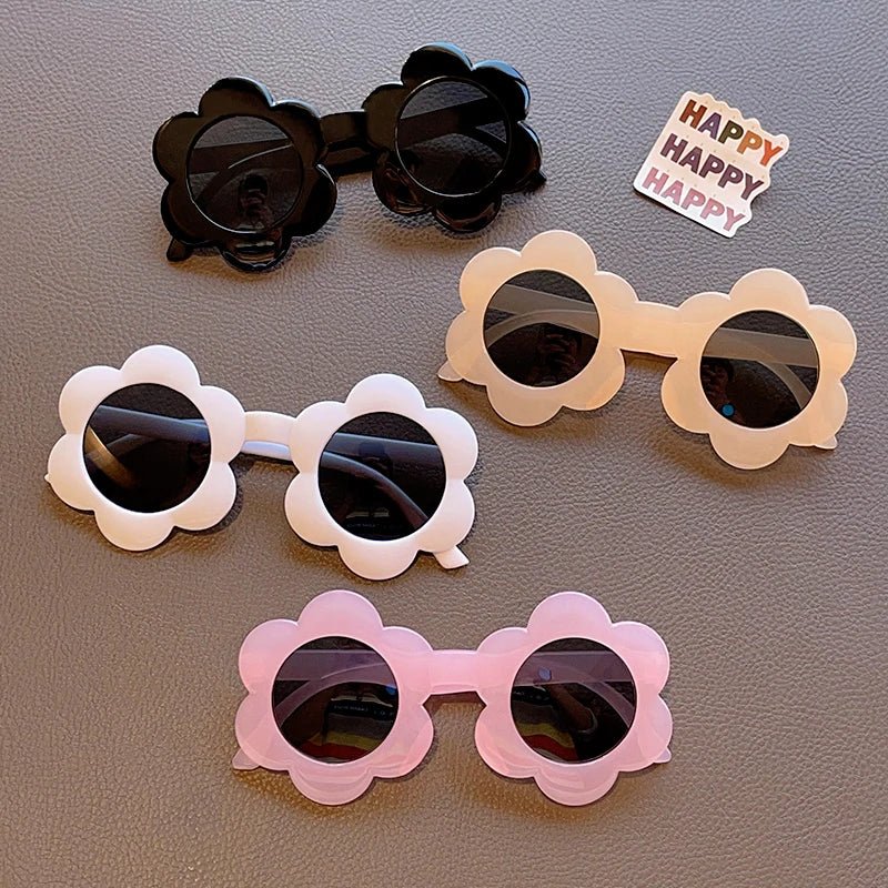 Lunettes de soleil UV400 enfants : rondes, carrées, fleurs, - Zone shopping
