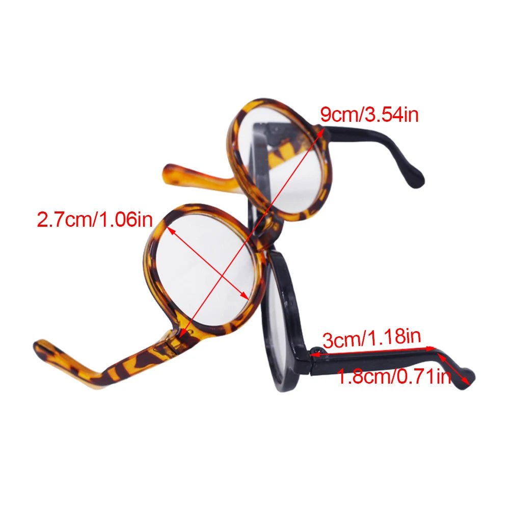 Lunettes transparentes 6.5cm pour poupées BJD 1/8 à 1/4 EXO - Zone shopping