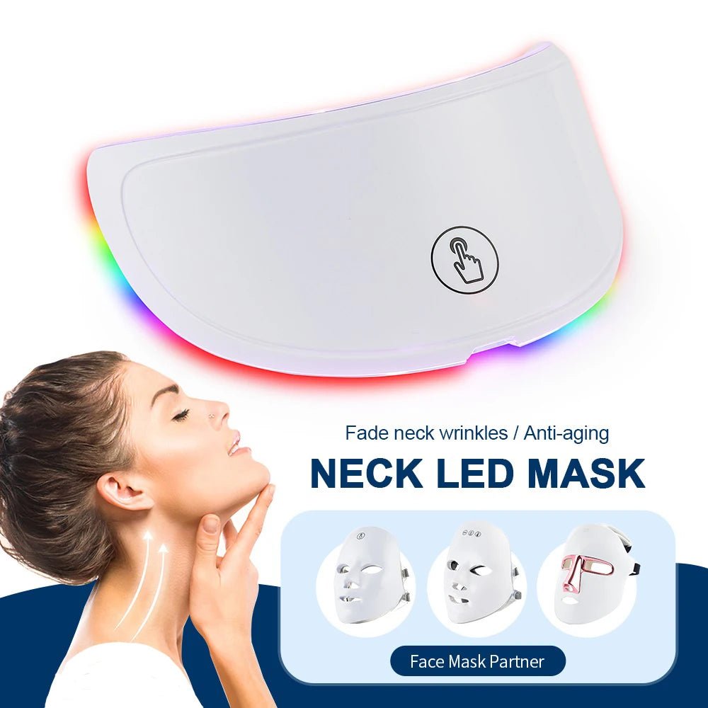 Machine de beauté pour le visage sans fil, masque facial à photons, 7 couleurs, LED, raffermissement de la peau, rajeunissement du cou - Zone shopping