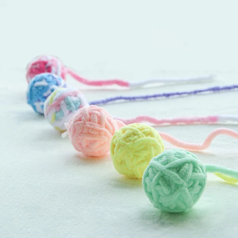 MADDEN – Jouets colorés pour chaton, boules de fil avec cloche - Zone shopping