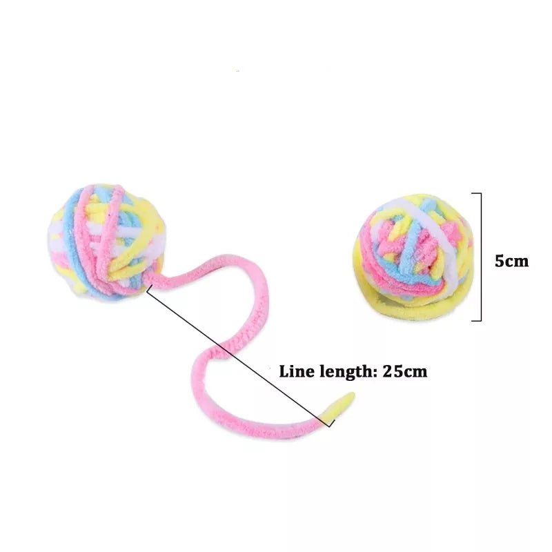 MADDEN – Jouets colorés pour chaton, boules de fil avec cloche - Zone shopping