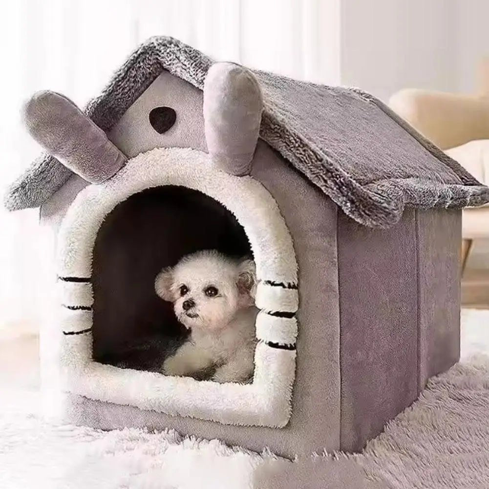 Maison pour animaux : chaude, amovible, lavable, mignonne et confortable - Zone shopping