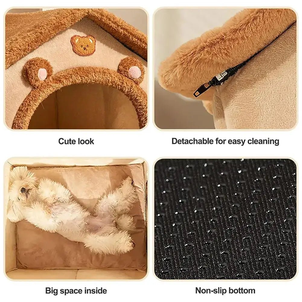 Maison pour animaux : chaude, amovible, lavable, mignonne et confortable - Zone shopping