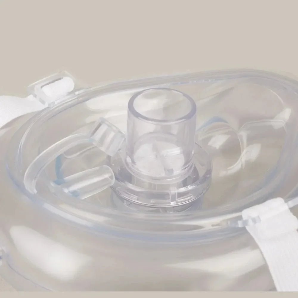 Masque respiratoire professionnel réutilisable de réanimation cardio - pulmonaire d'urgence pour protéger le personnel de sauvetage avec des respires artificielles - Zone shopping