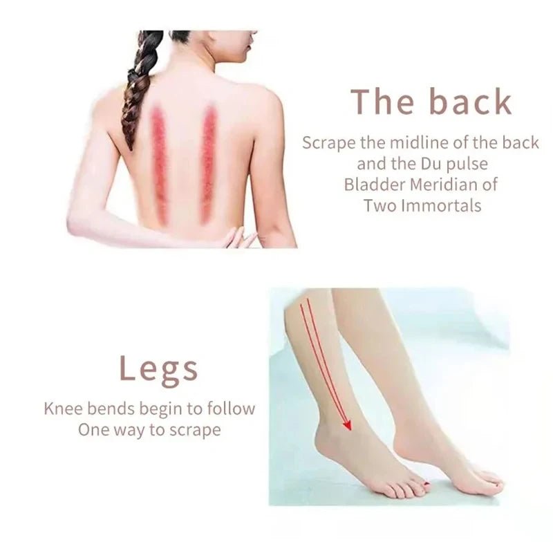 Masseur de visage et de cou, rouleau ABS, grattage de beauté, bâton de Massage à Double extrémité pour débloquer et détendre, Jade cristal Non rose - Zone shopping