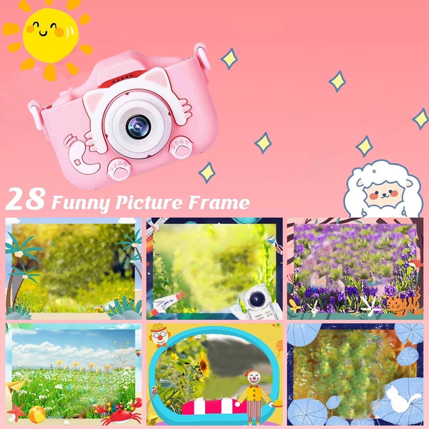 Mini caméscope numérique HD pour enfants - Étui silicone, 1080P - Zone shopping