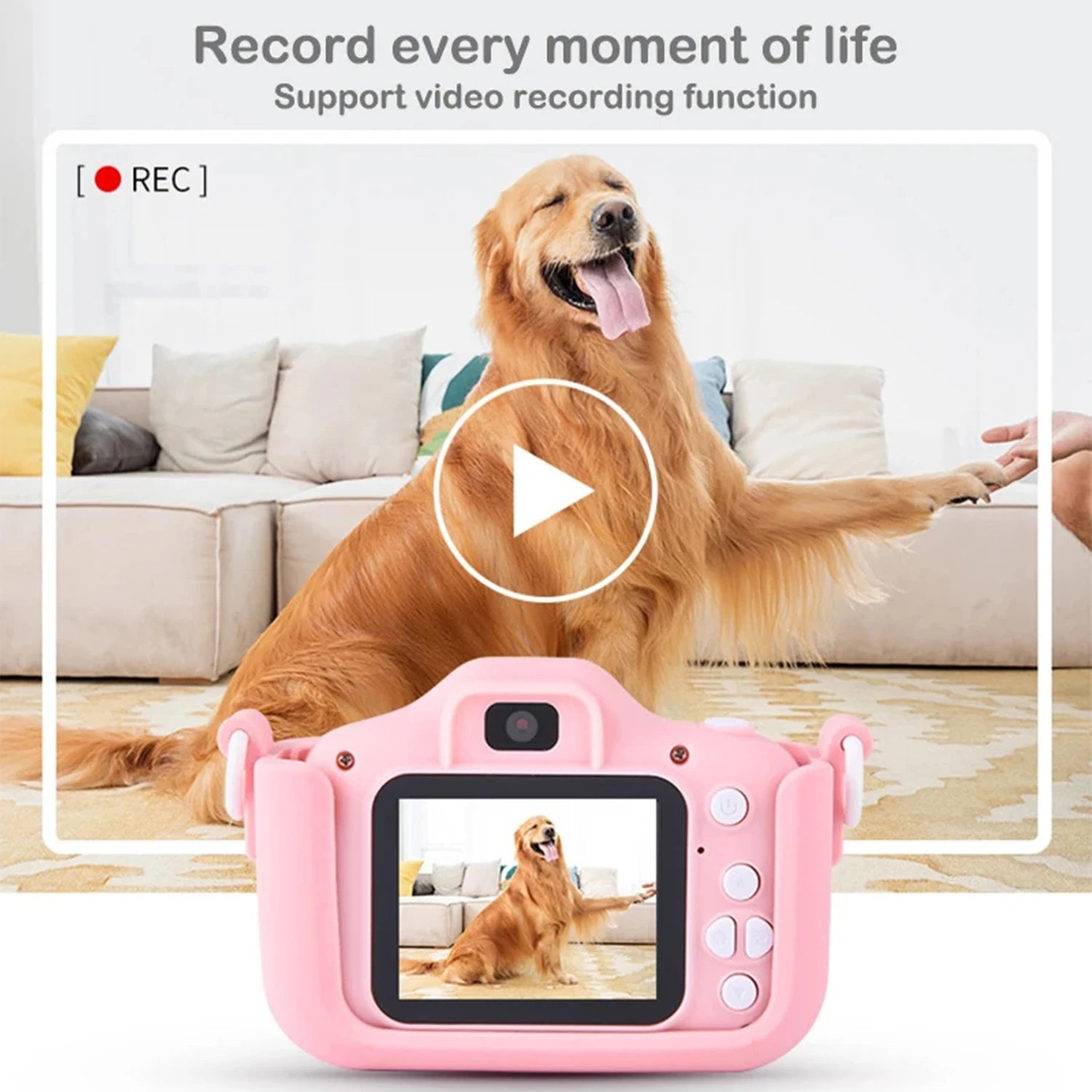 Mini caméscope numérique HD pour enfants - Étui silicone, 1080P - Zone shopping