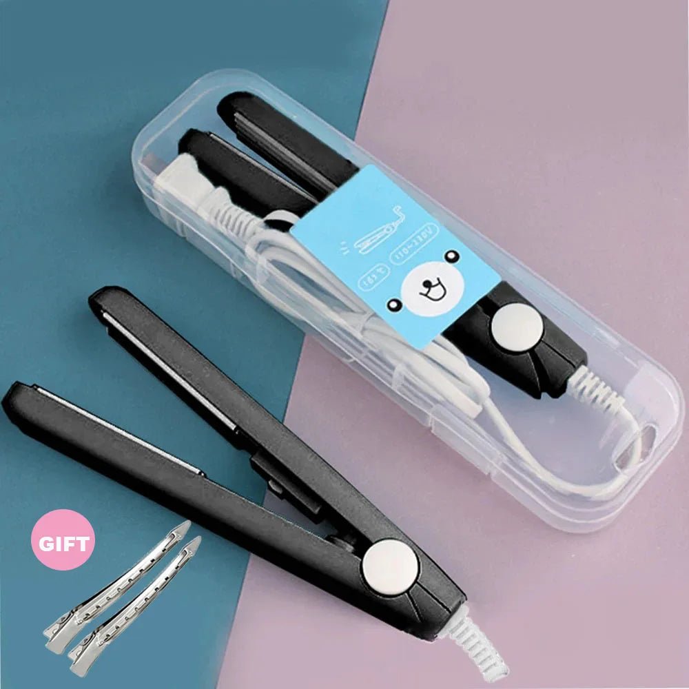 Mini fer à lisser et friser céramique, outil coiffure portable - Zone shopping