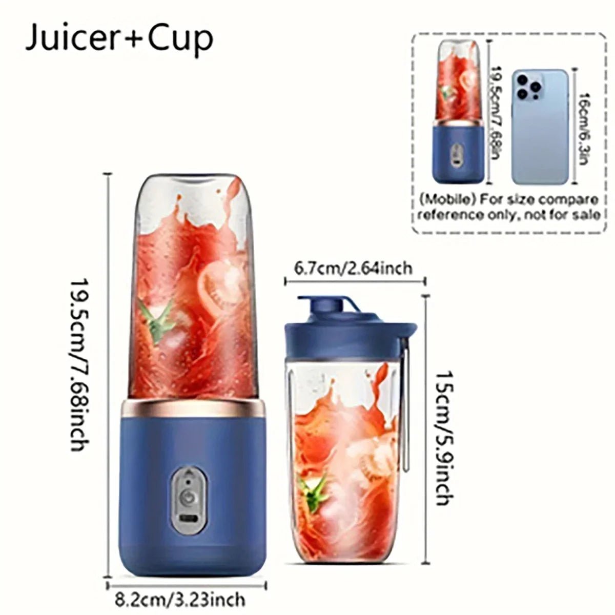 Mini mélangeur portable Ju479 USB, tasse fraîche, compact et pratique - Zone shopping