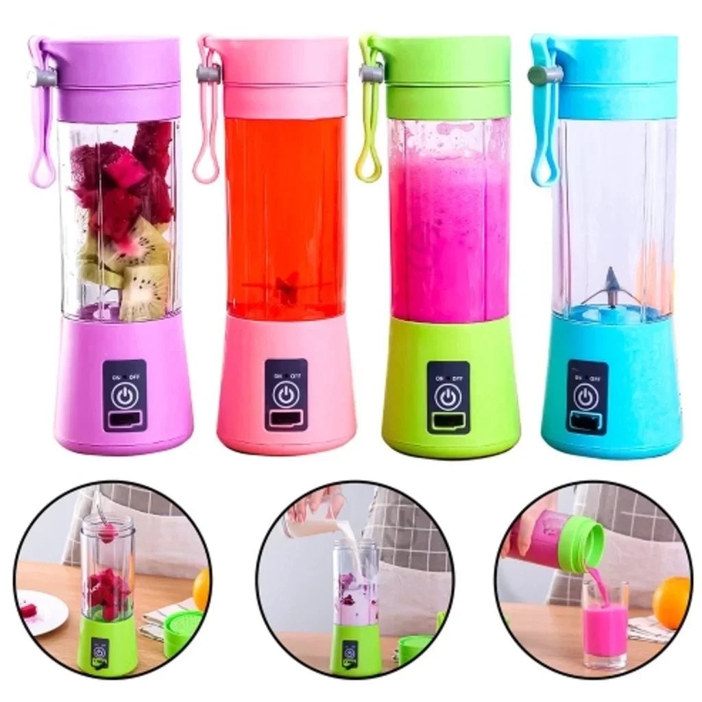 Mini mélangeur portable USB 380ml pour smoothies et jus à emporter - Zone shopping