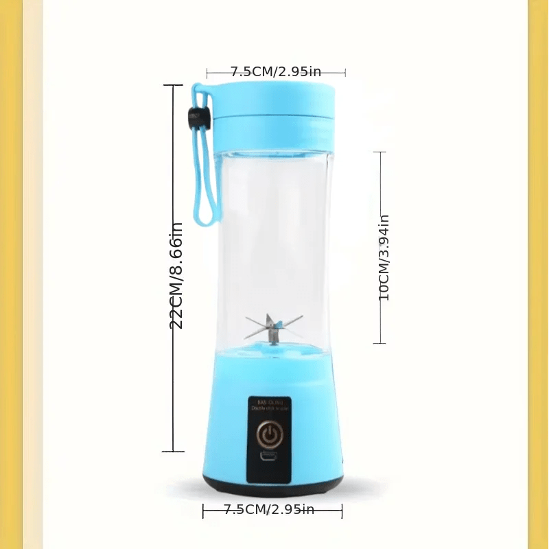 Mini mélangeur portable USB 380ml pour smoothies et jus de fruits - Zone shopping