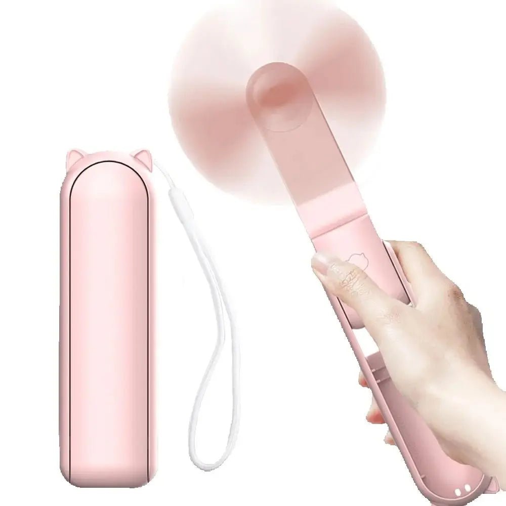 Mini ventilateur portable 2000 mAh USB pliable 3 vitesses de poche - Zone shopping