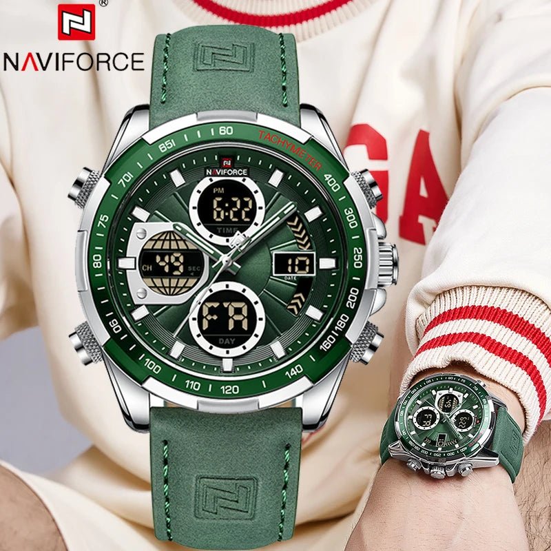 Montre NAVIFORCE Homme Quartz Militaire Chronographe Sport Étanche - Zone shopping
