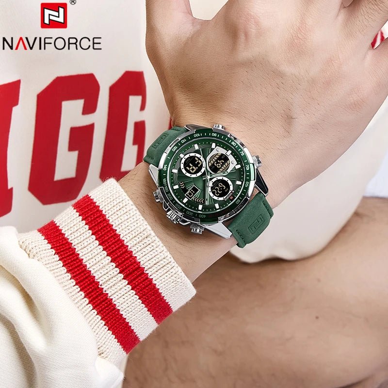 Montre NAVIFORCE Homme Quartz Militaire Chronographe Sport Étanche - Zone shopping