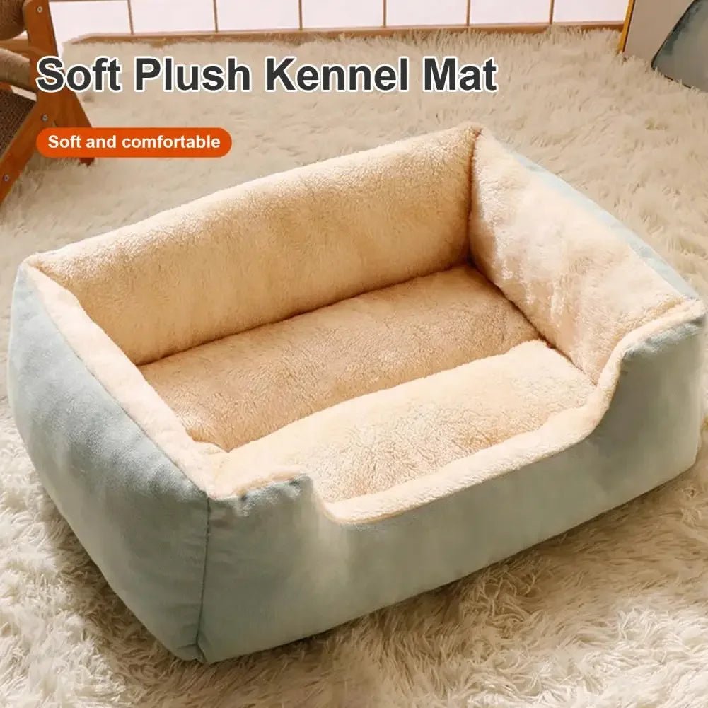 Nid orthopédique en peluche pour animaux de compagnie, canapé - lit pour chien, chenil, tapis doux pour chat, lavable, lit de couchage pour chat/chiot pour petits et moyens chiens - Zone shopping