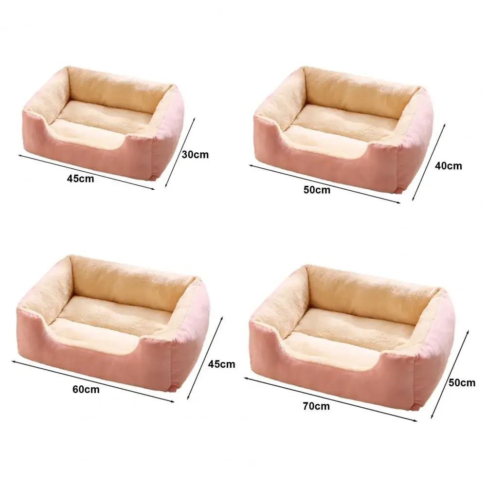Nid orthopédique en peluche pour animaux de compagnie, canapé - lit pour chien, chenil, tapis doux pour chat, lavable, lit de couchage pour chat/chiot pour petits et moyens chiens - Zone shopping