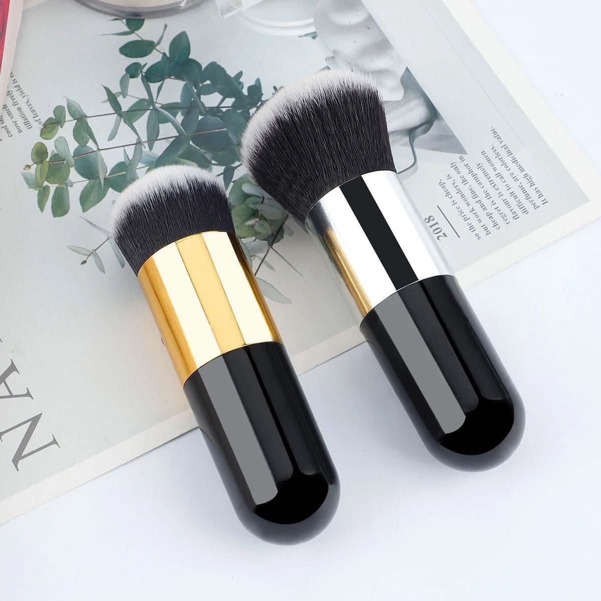 Nouveau pinceau de fond de teint Chubby Pier pinceaux de maquillage crème plate pinceau de maquillage cosmétique professionnel livraison gratuite - Zone shopping