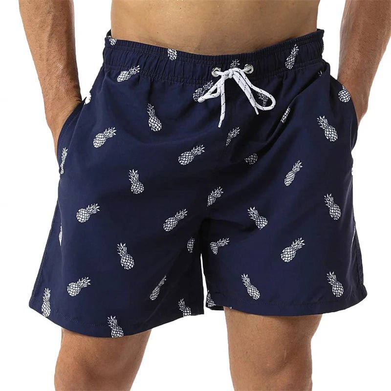 Nouveau short de plage graphique Simple 3D pour hommes et femmes, imprimé fruits ananas, planche de Surf, maillot de bain hawaïen, pantalon pour enfants, short de glace fraîche - Zone shopping