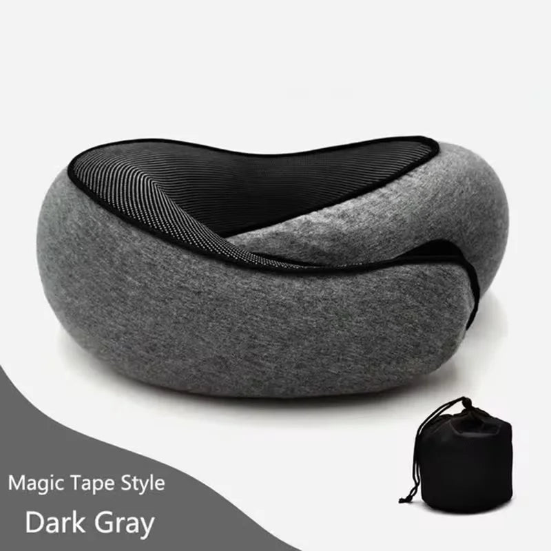 Oreiller cervical en mousse à mémoire de forme, vertèbre cervicale, voyage, Portable, pause midi, avion, Type U, oreiller de sommeil, Camping, sac de transport - Zone shopping