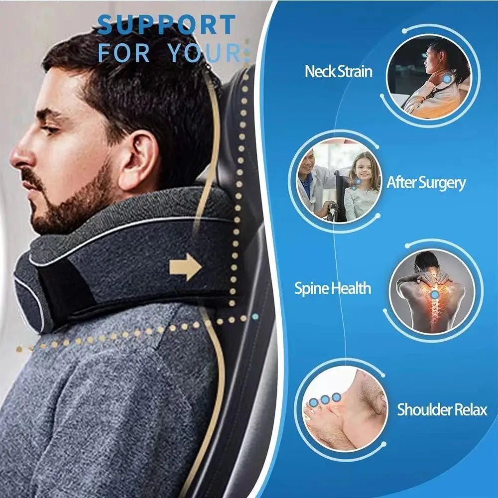 Oreiller cervical en mousse à mémoire de forme, vertèbre cervicale, voyage, Portable, pause midi, avion, Type U, oreiller de sommeil, Camping, sac de transport - Zone shopping