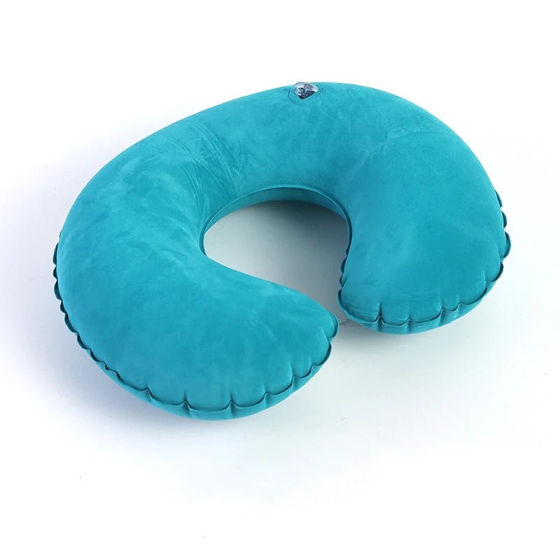 Oreiller gonflable en C pour voyage, coussin de cou portable 1 pièce - Zone shopping