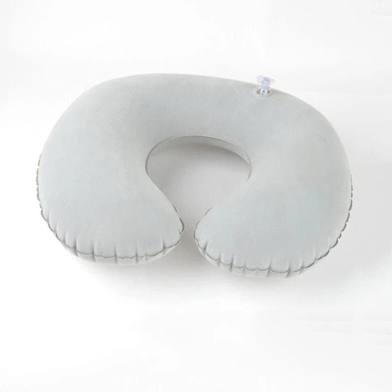 Oreiller gonflable en C pour voyage, coussin de cou portable 1 pièce - Zone shopping