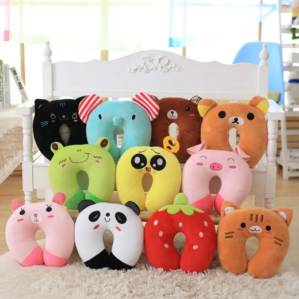 Oreiller U en peluche, 10 couleurs, confort pour enfants/adultes - Zone shopping