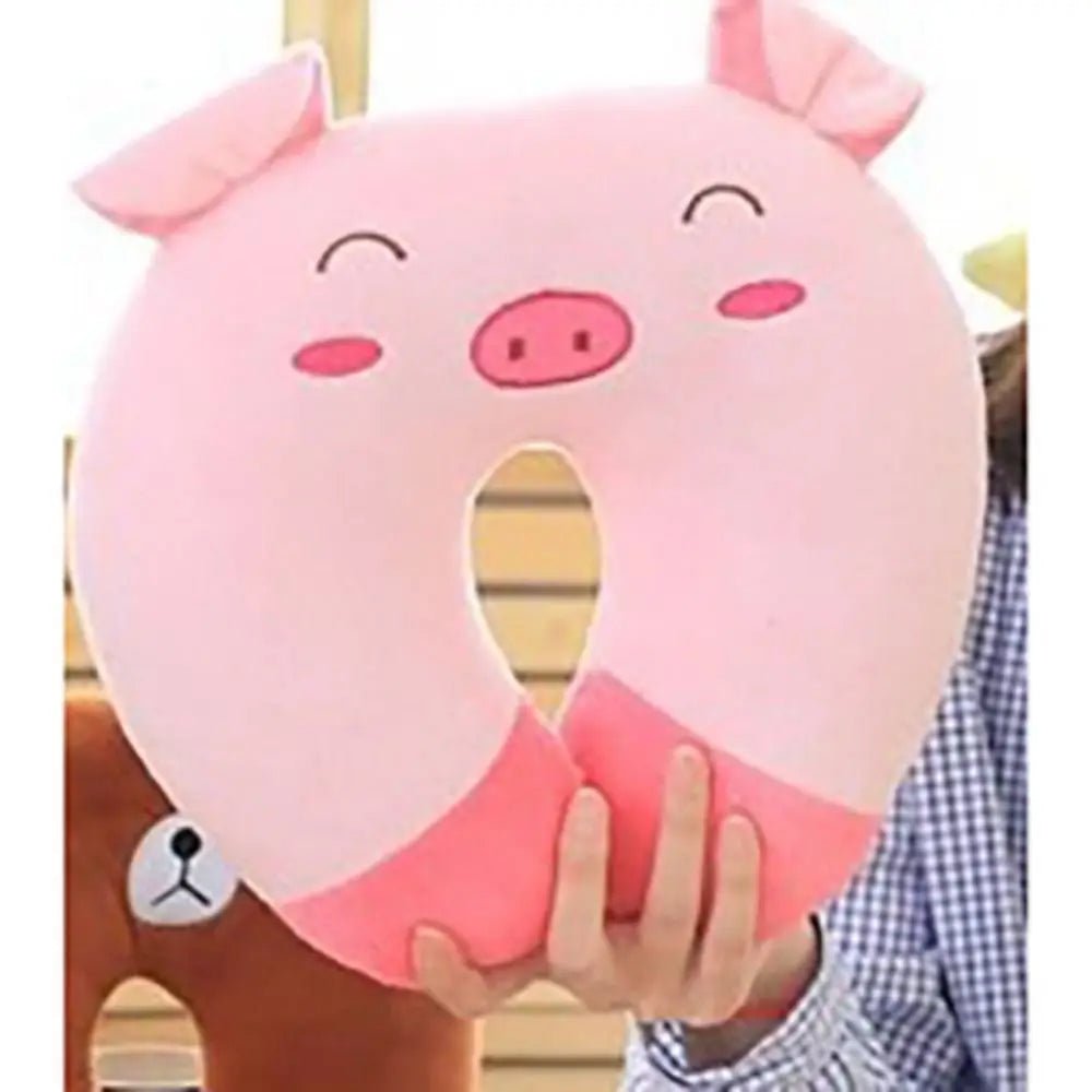 Oreiller U en peluche, 10 couleurs, confort pour enfants/adultes - Zone shopping