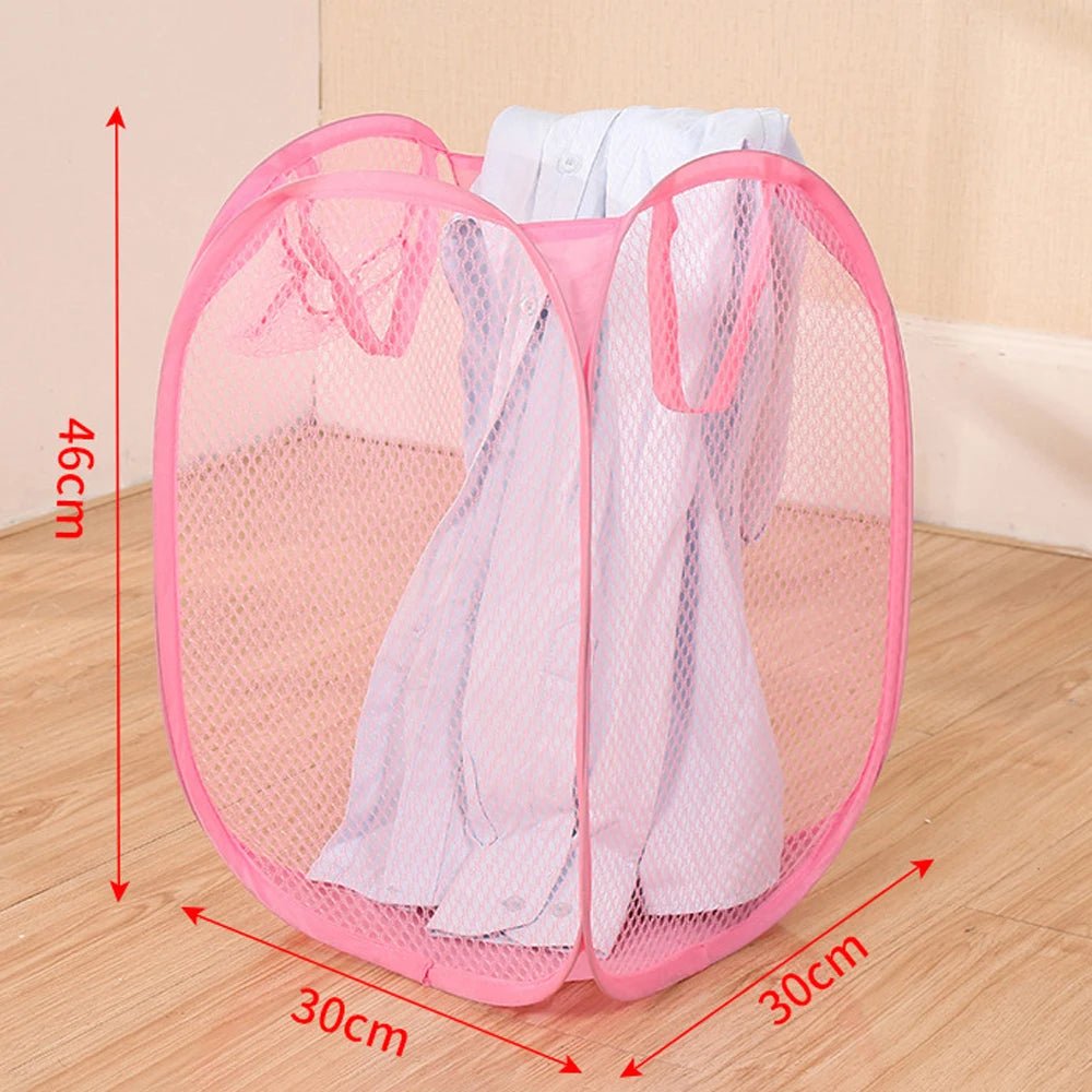 Organisateur de linge pliable E27 - Sac de rangement en maille - Zone shopping