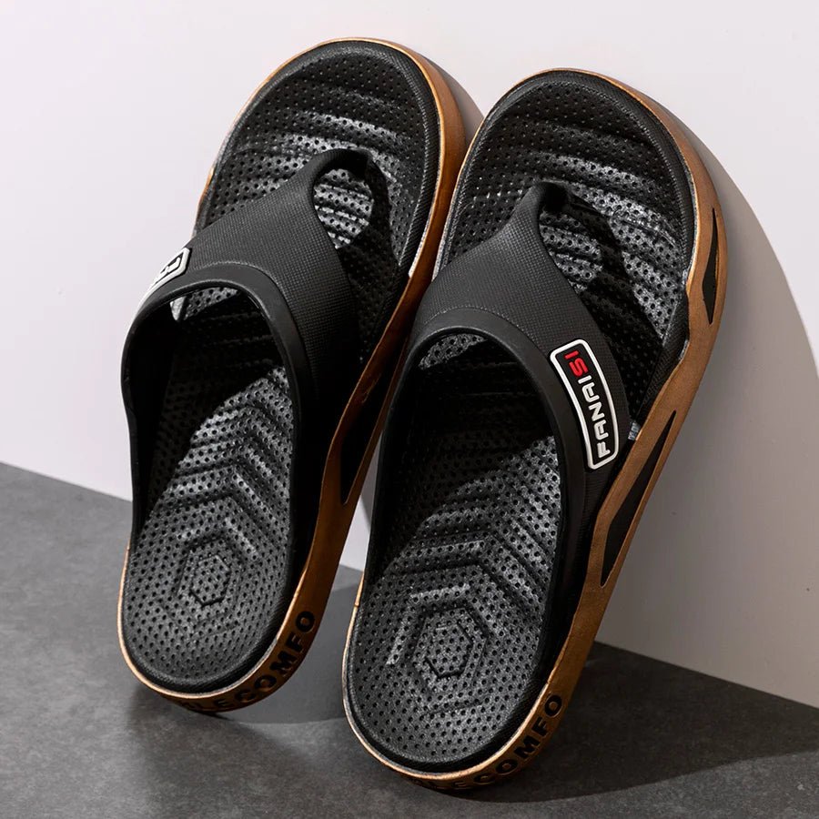 Pantoufles d'été antidérapantes pour hommes et femmes, tongs plage - Zone shopping