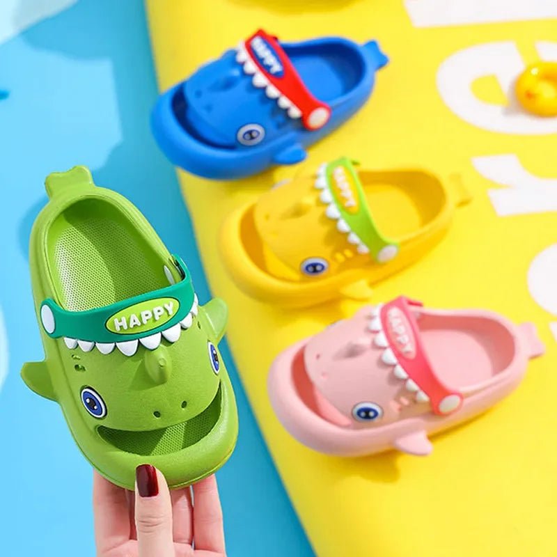 Pantoufles Requin Megalodon pour Enfants - Imperméables et Décontractées - Zone shopping