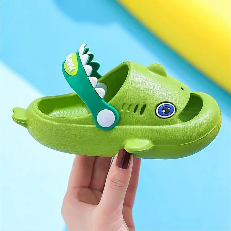 Pantoufles Requin Megalodon pour Enfants - Imperméables et Décontractées - Zone shopping