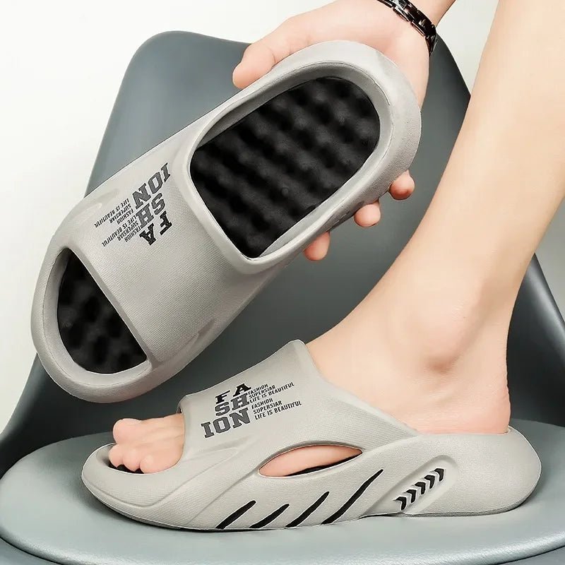 Pantoufles Sport Homme Coco - Sandales Plates Respirantes Été - Zone shopping
