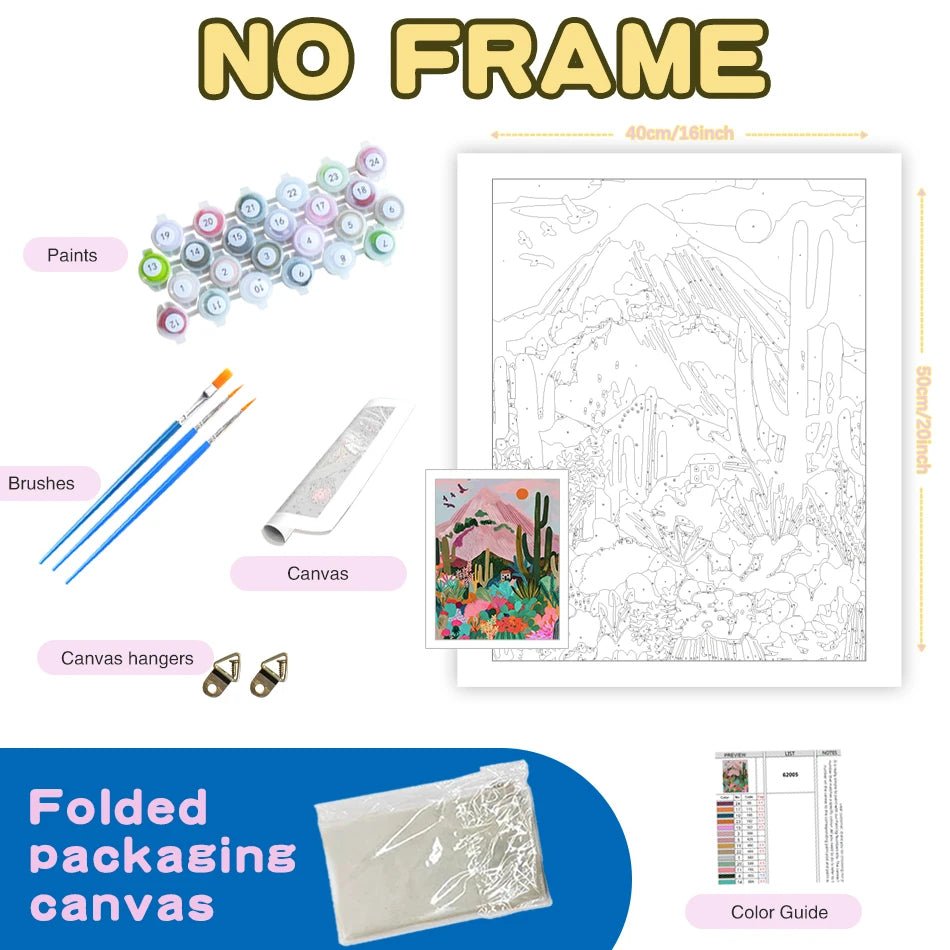 Peinture par Numéros Élégant Éléphant Mignon - DIY Décor Intérieur - Zone shopping
