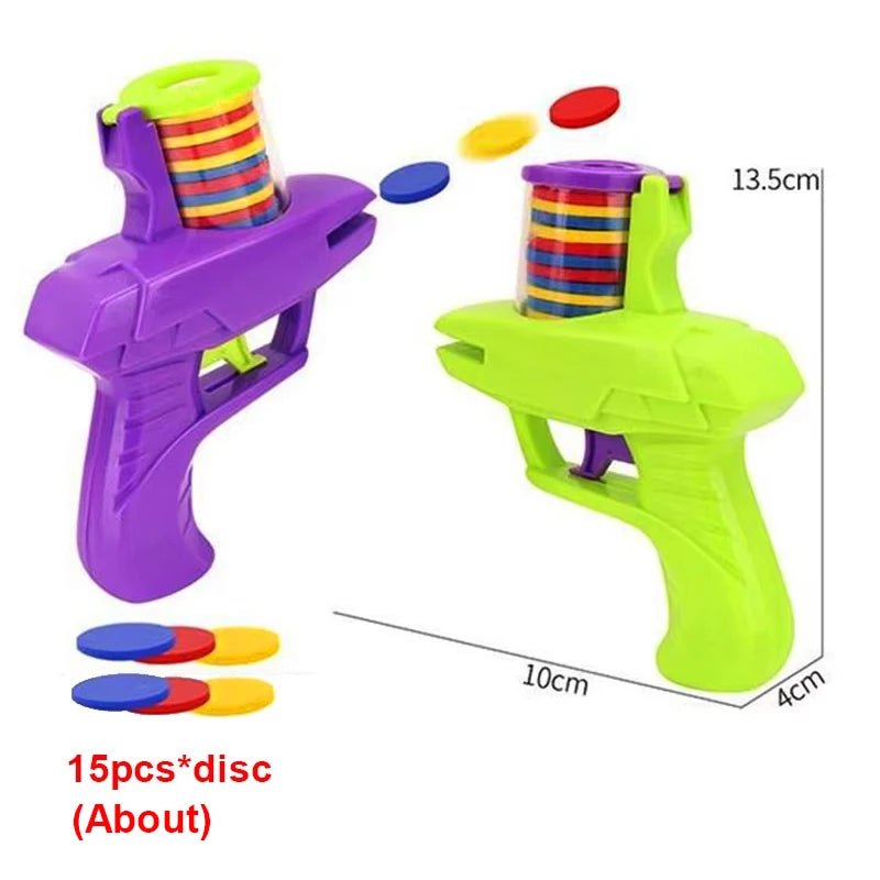 Pistolet à disque en mousse pour enfants - Jeu interactif extérieur - Zone shopping